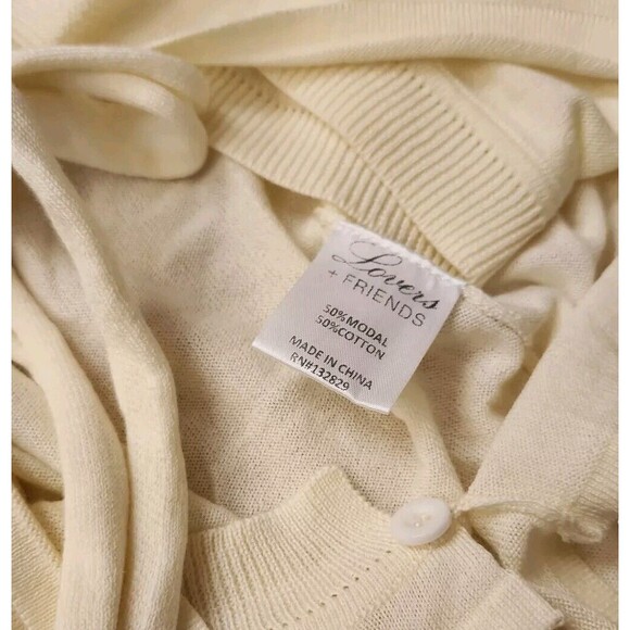 Lovers + Friends Revolve Ballet Wrap Sweater Women's XS Pale Butter Yellow NWT - Picture 6 of 9